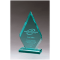 Flame Series Beveled Jade Acrylic Award