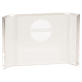 Clear Acrylic Crescent Award