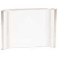 Clear Acrylic Crescent Award