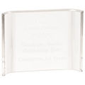 Clear Acrylic Crescent Award