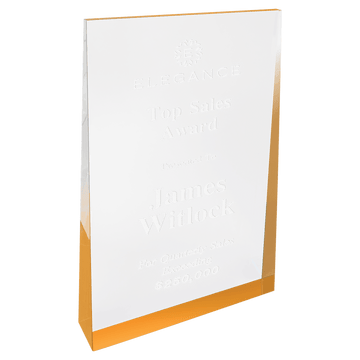 Gold 5" x 8" Acrylic Wedge