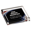 Stars and Stripes Acrylic Paperweight