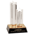 Double Star Column Acrylic Award