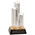 Triple Star Column Acrylic Award