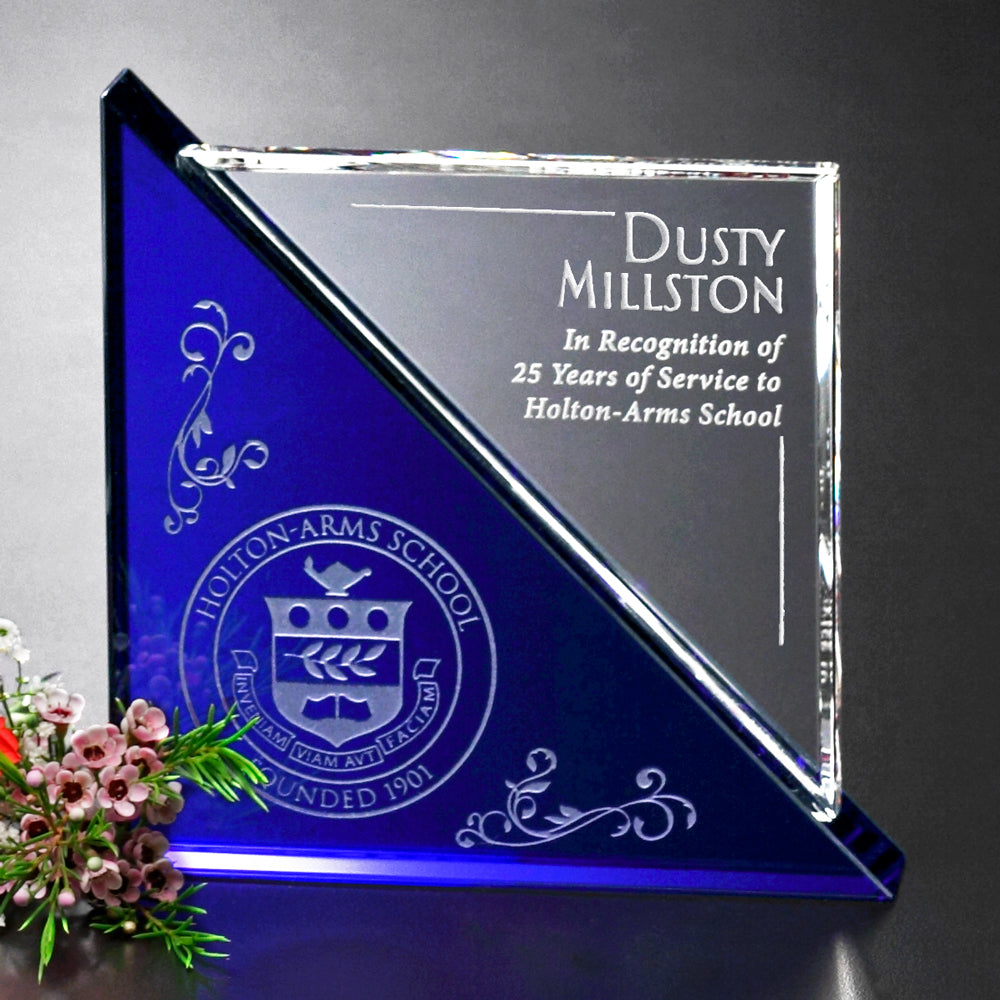 Acclaim Award 6"; sample personalization shown