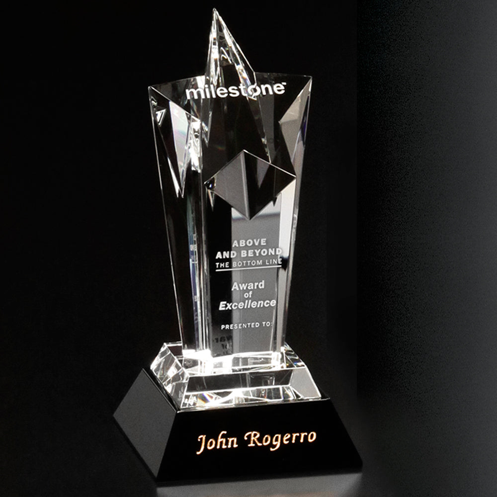 Acclaim Star 8"; sample personalization shown