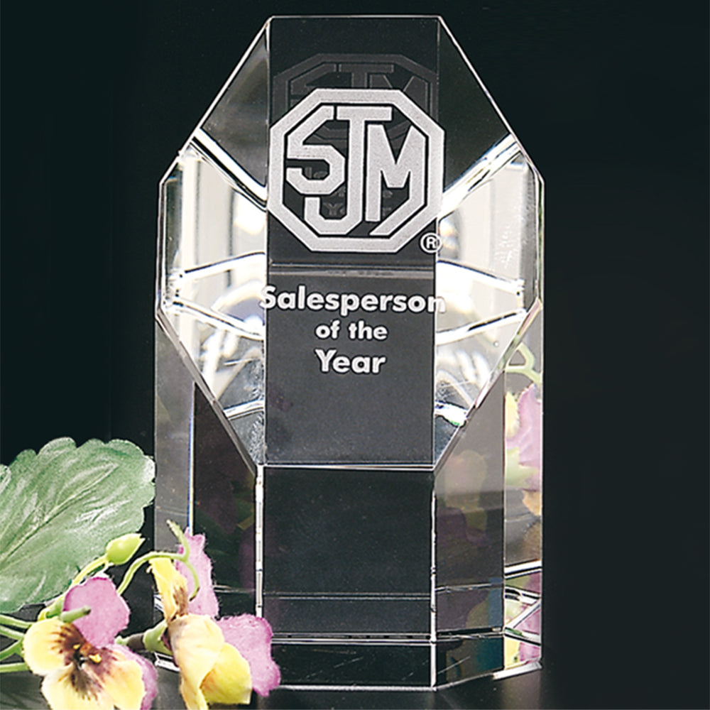Amherst Award 5"; sample personalization shown