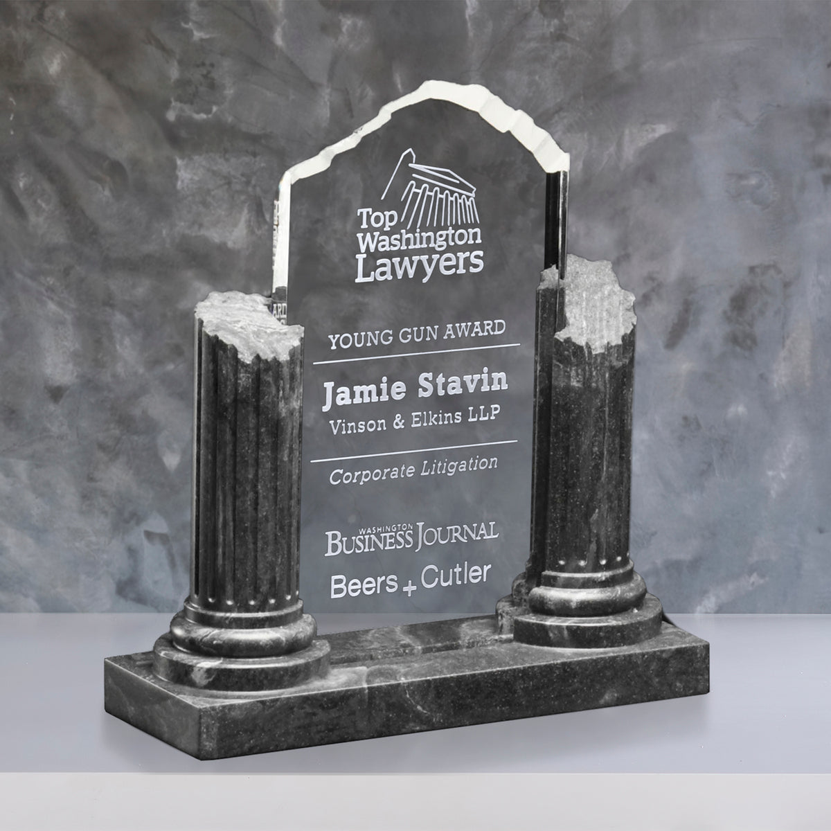 Apollo Award 9"; sample personalization shown