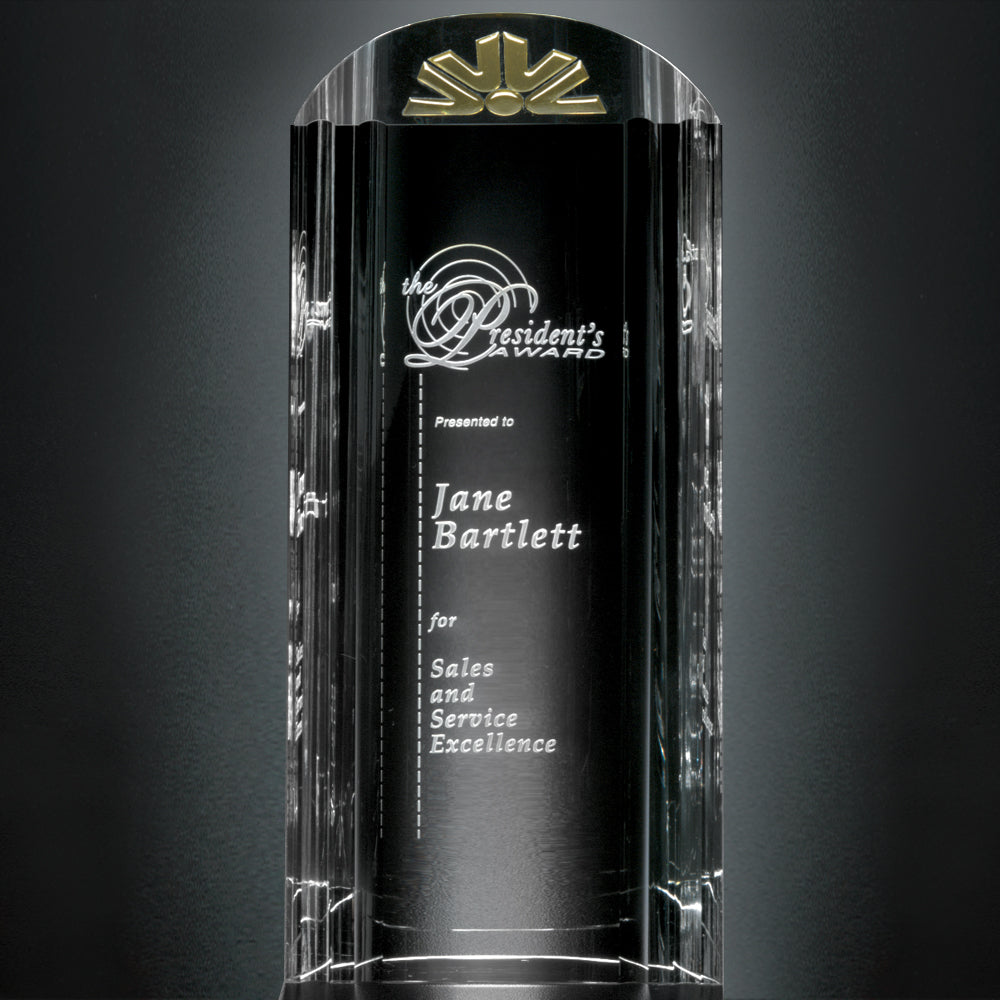 Ashbury Award 10"; sample personalization shown