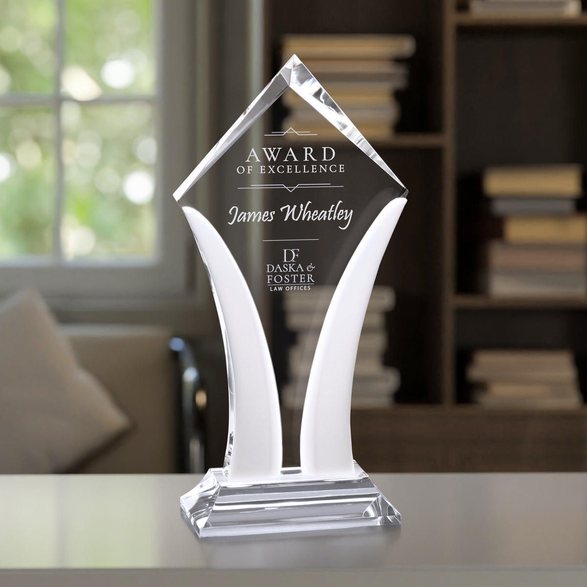Aurora Award 12"; sample personalization shown