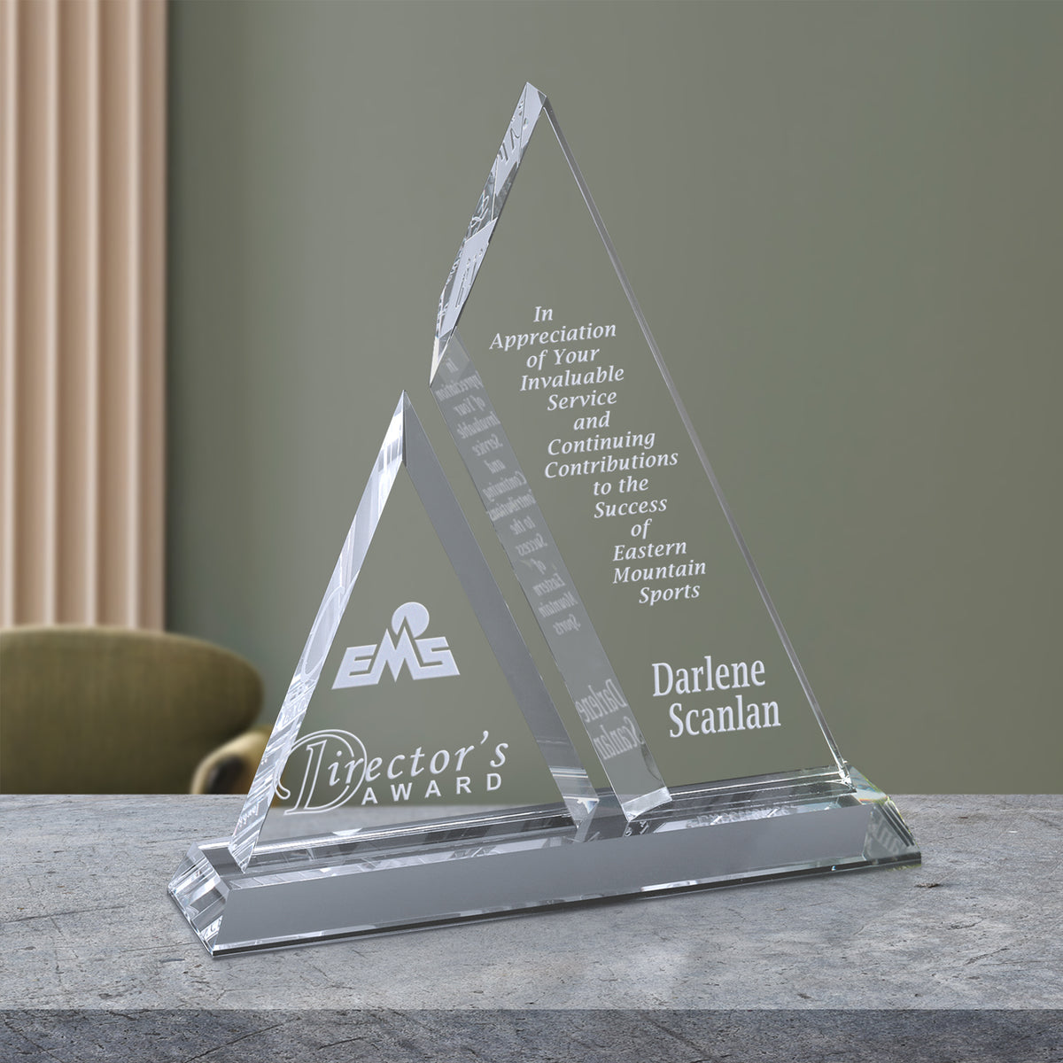 Aztec Award 10"; sample personalization shown