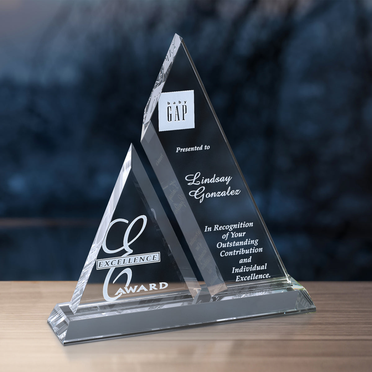Aztec Award 11-1/2"; sample personalization shown