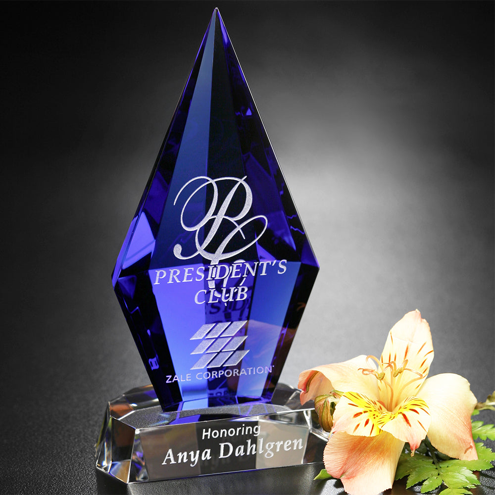 Azurite Award 6-3/4"; sample personalization shown