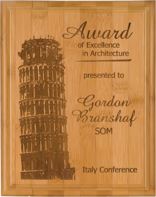 6" x 8" Bamboo Plaque