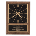 Walnut Square Face Quartz Clock with Black 8