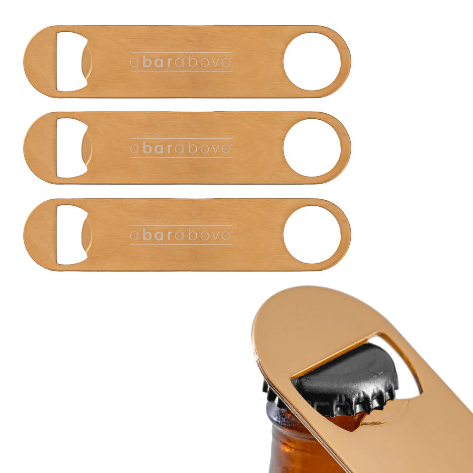 Polished Bar Blade Bottle Opener Antique Copper