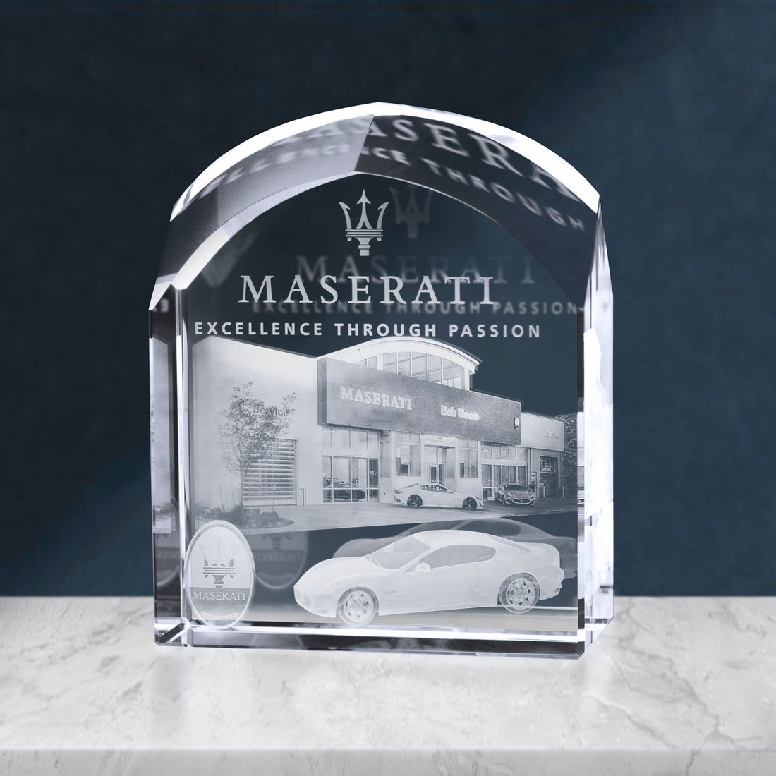 Barrington Award 7"; sample personalization shown