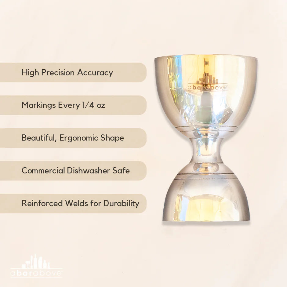 Measuring jigger with 1/4 oz 