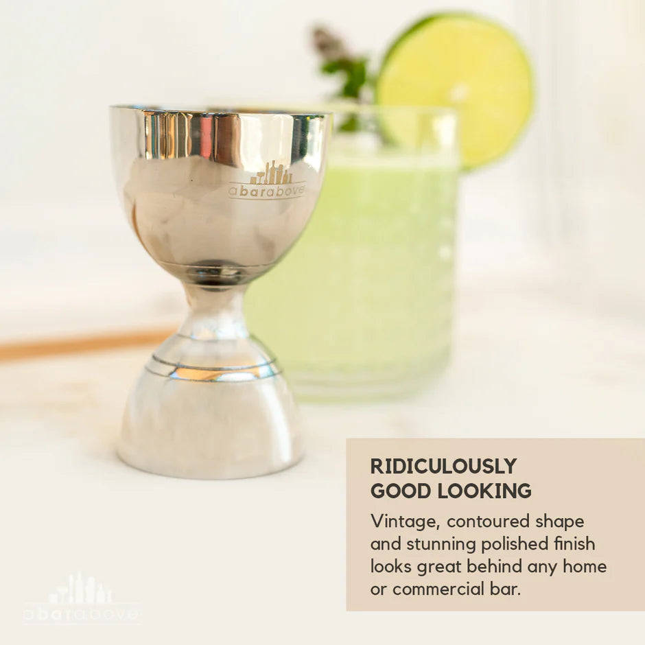 Stainless steel bell jigger