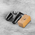 Black Cocktail Shaker Set (4-Piece) with box 