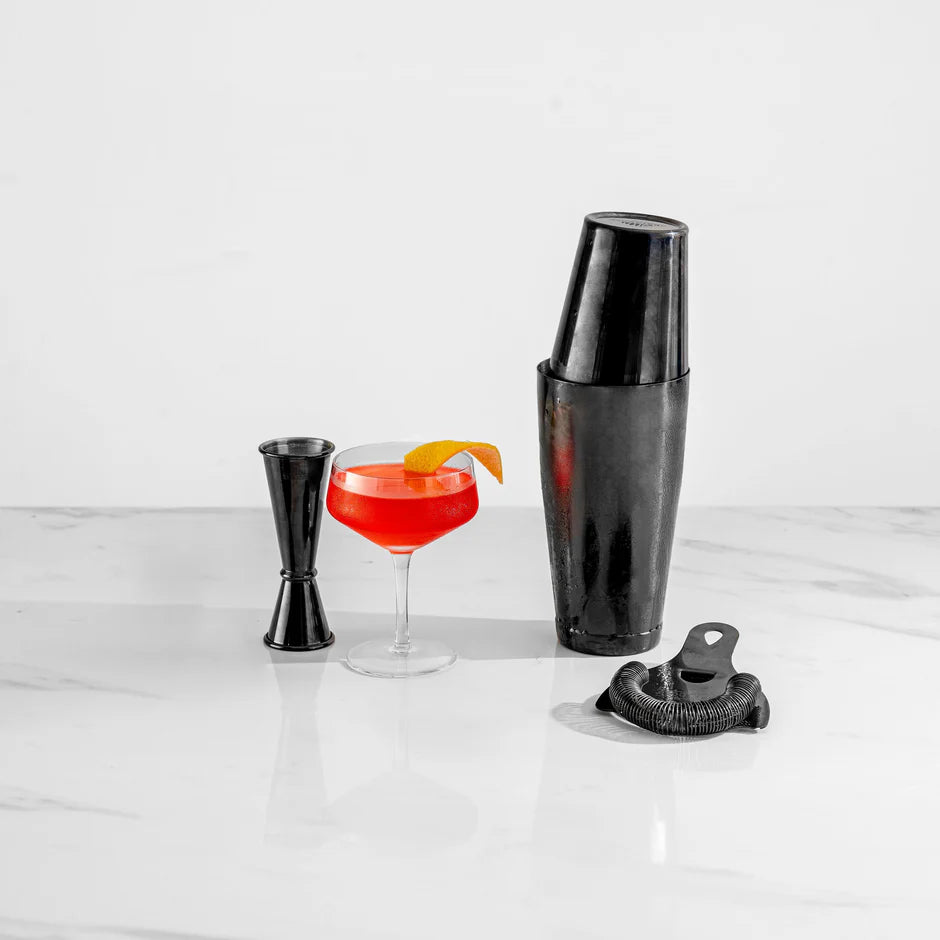 high quality  Black Cocktail Shaker Set (4-Piece)
