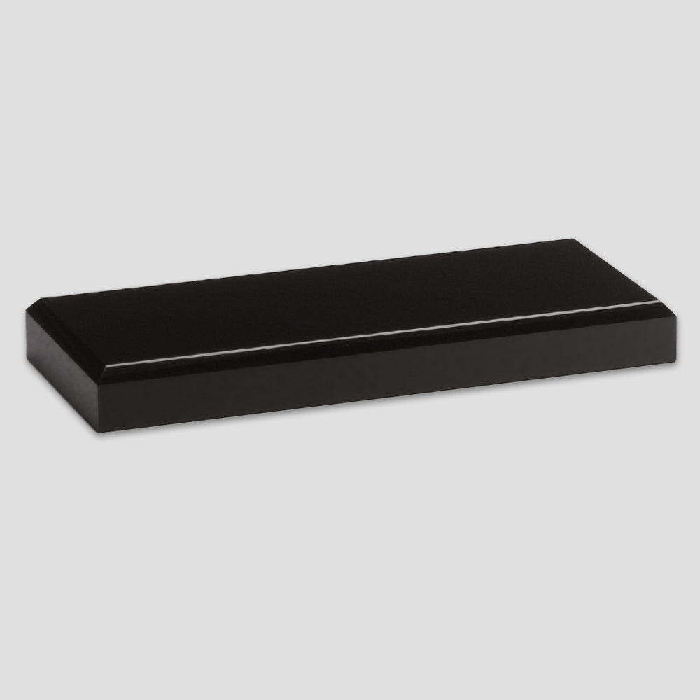 Black Glass Base 3" x 7"