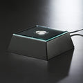 Black Mirrored Lighted Square Base 4