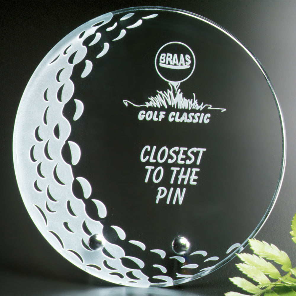 Burnhaven Award 5" Dia.; sample personalization shown