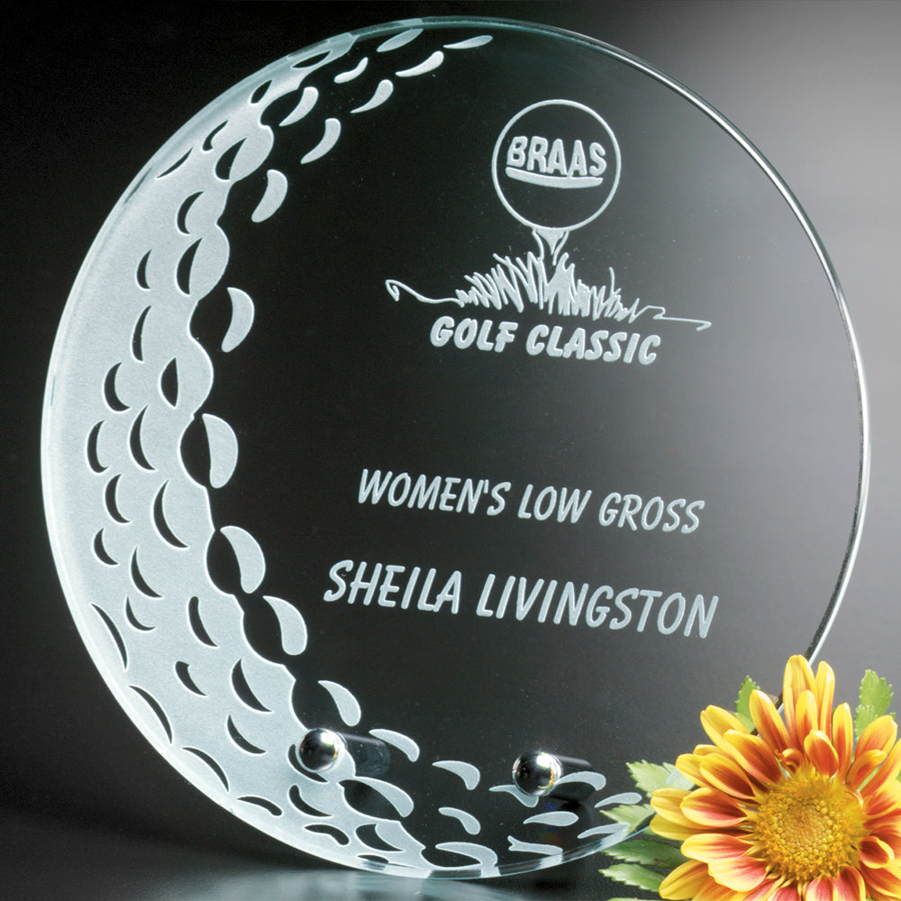 Burnhaven Award 6" Dia.; sample personalization shown