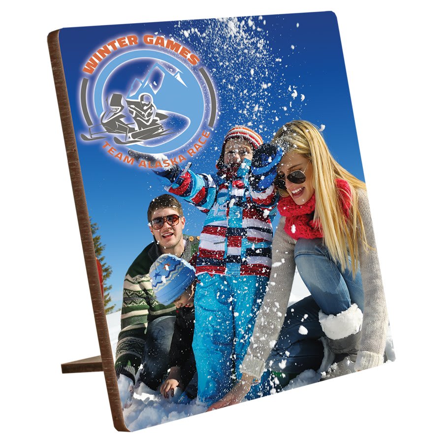 10" x 10" ChromaLuxe Hardboard Photo Panel with Kickstand