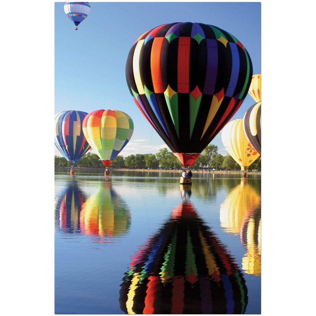 8" x 12" White ChromaLuxe Textured Aluminum Photo Panel