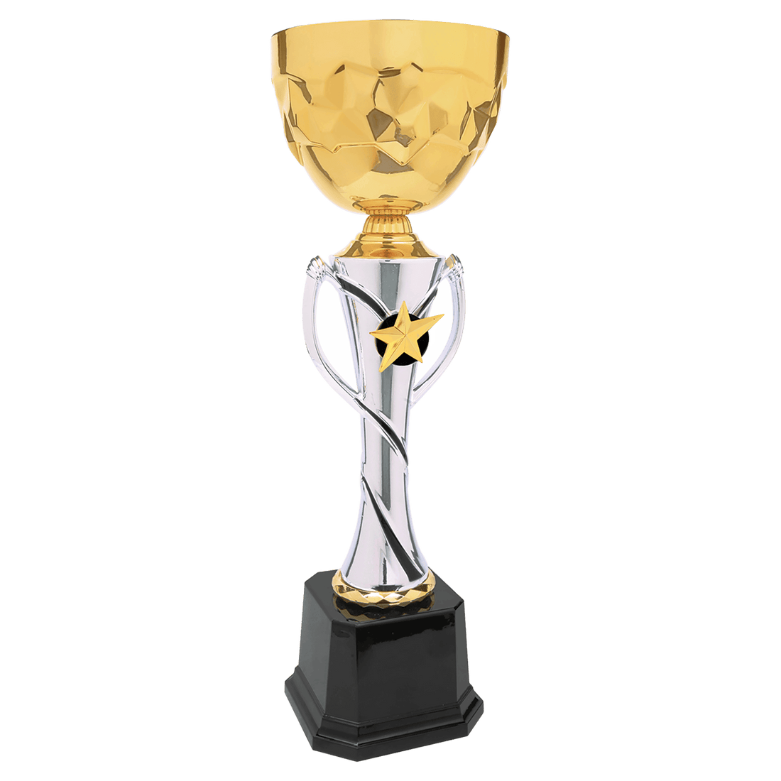 16" Silver/Gold Completed Metal Cup Trophy