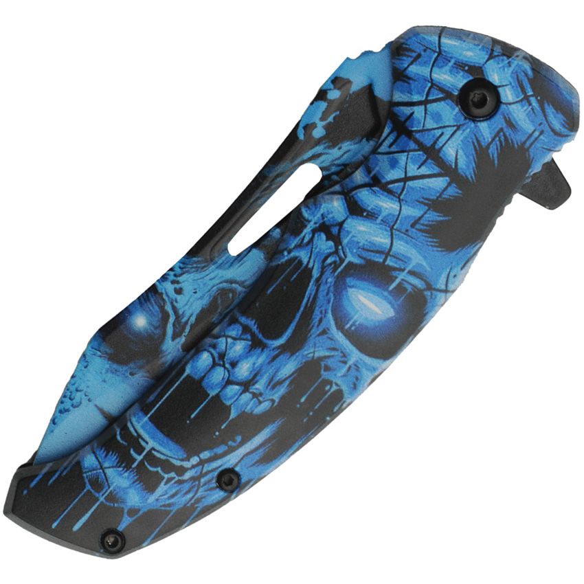 Skull Linerlock A/O Blue