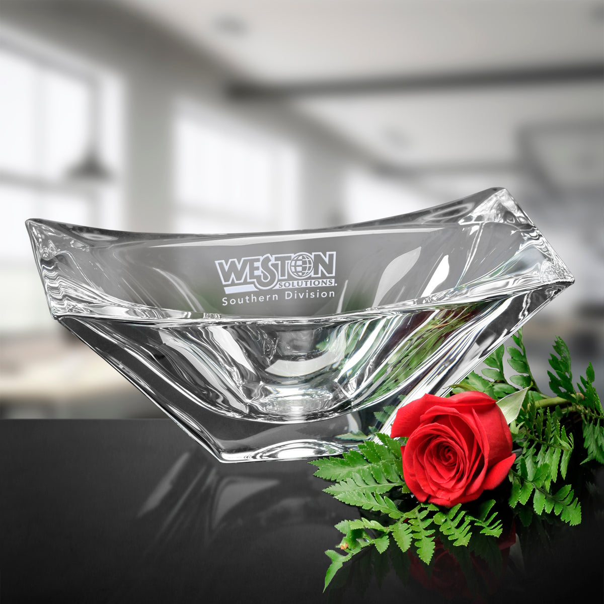 Capri Bowl 10-1/2" W; sample personalization shown