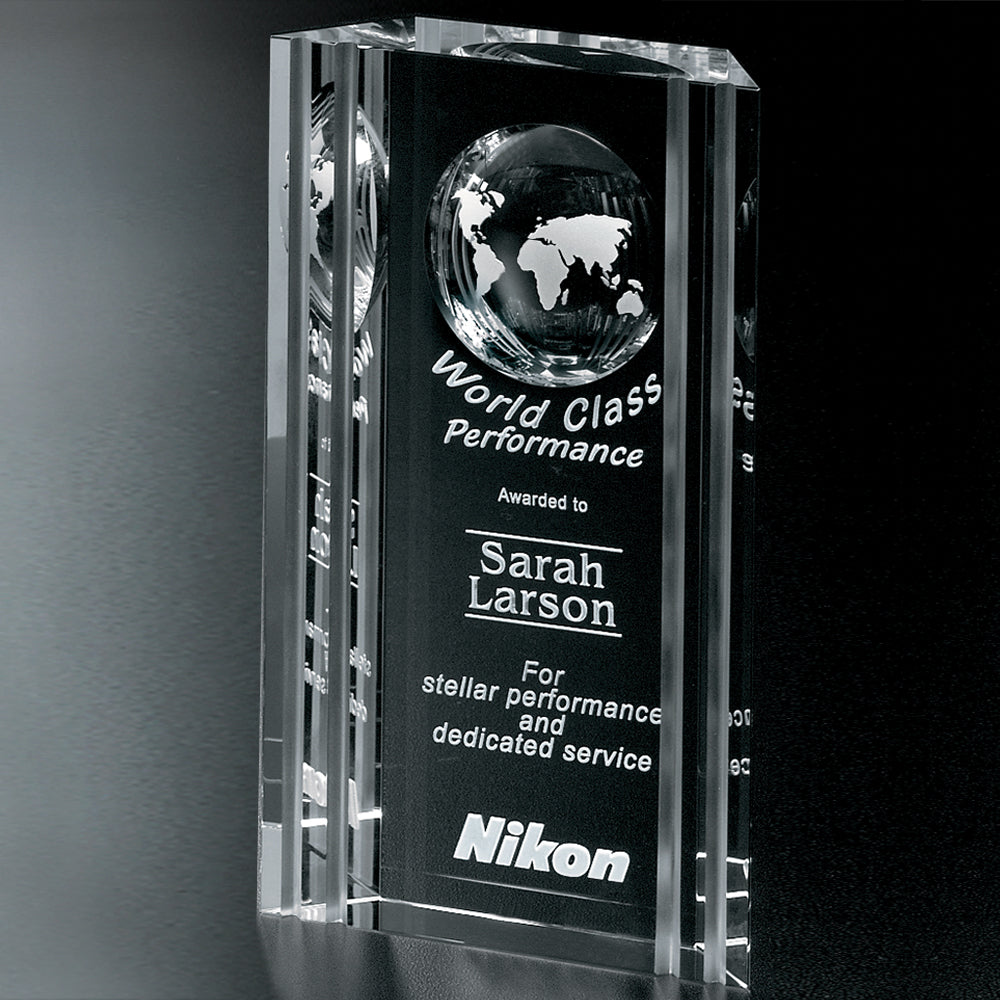 Capricorn Global Award 8"; sample personalization shown