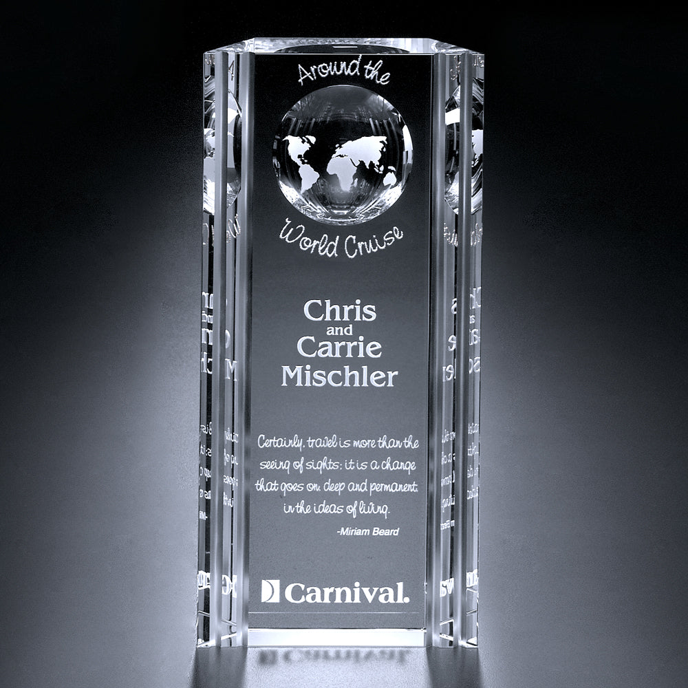 Capricorn Global Award 10"; sample personalization shown