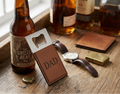 Caramel Leatherette Bottle Opener - 3.5