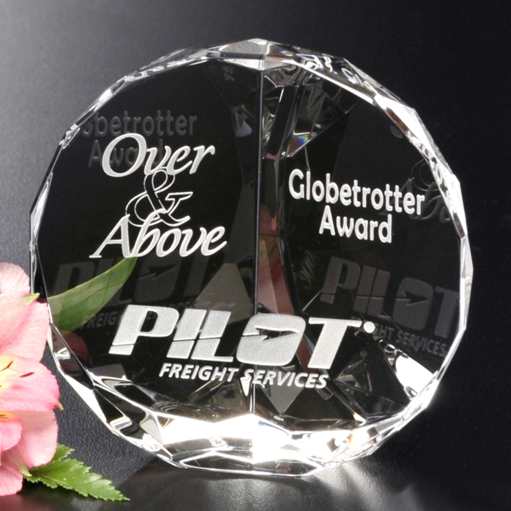 Cascata Award 5" Dia.; sample personalization shown