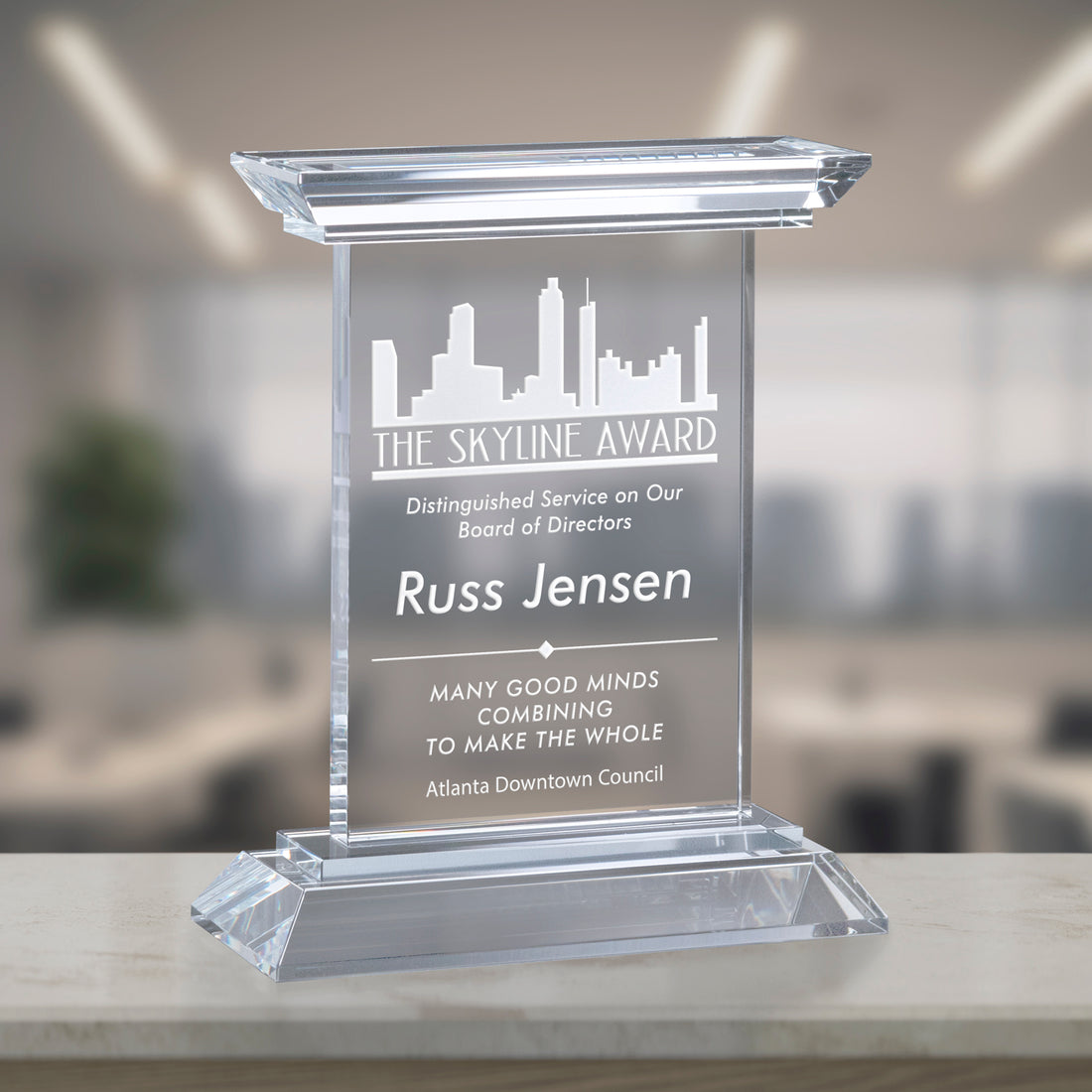 Chatfield Award 7"; sample personalization shown