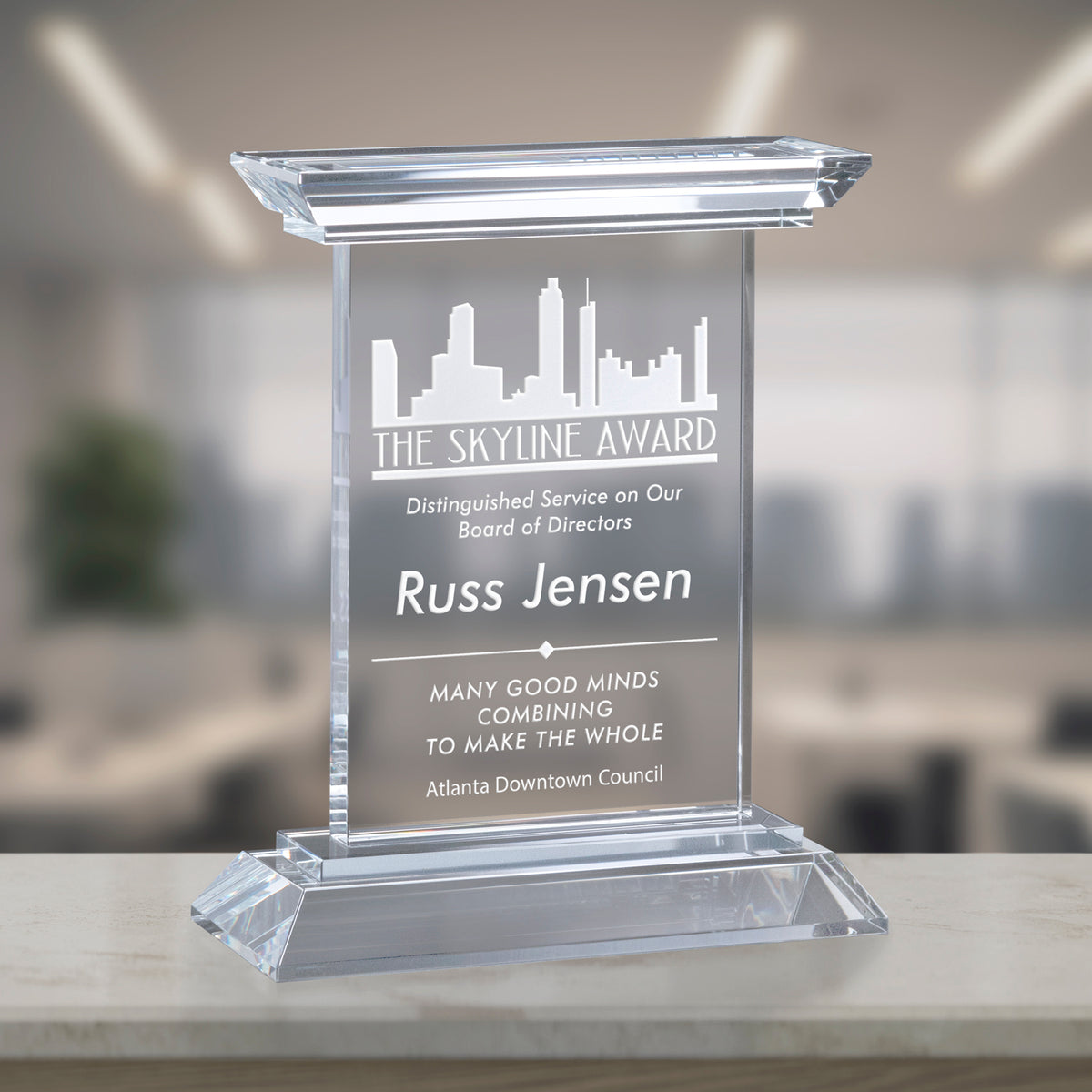 Chatfield Award 7"; sample personalization shown