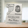 Chiseled Column Plaque 9