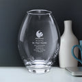 Clear Barrel Vase 8