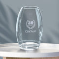 Clear Oval Vase 12