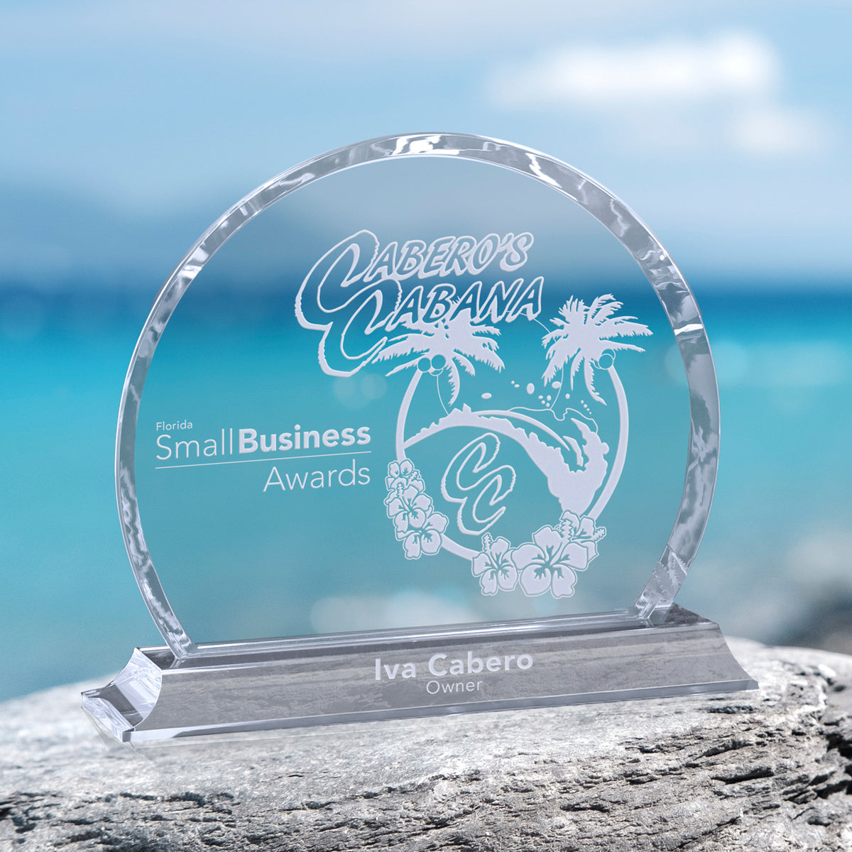 Colter Circle 5"; sample personalization shown