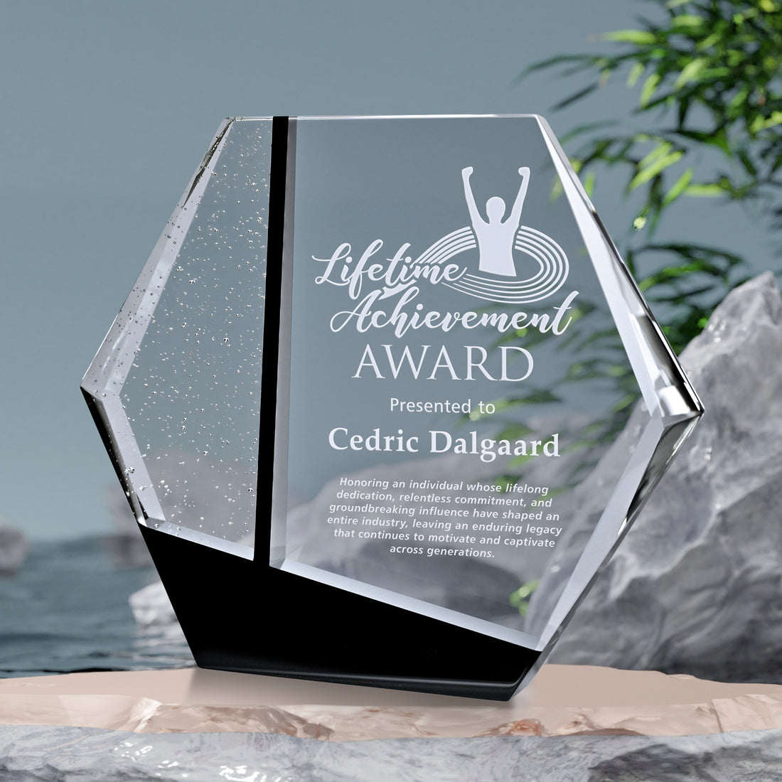 Commander Award 6-1/2"; sample personalization shown