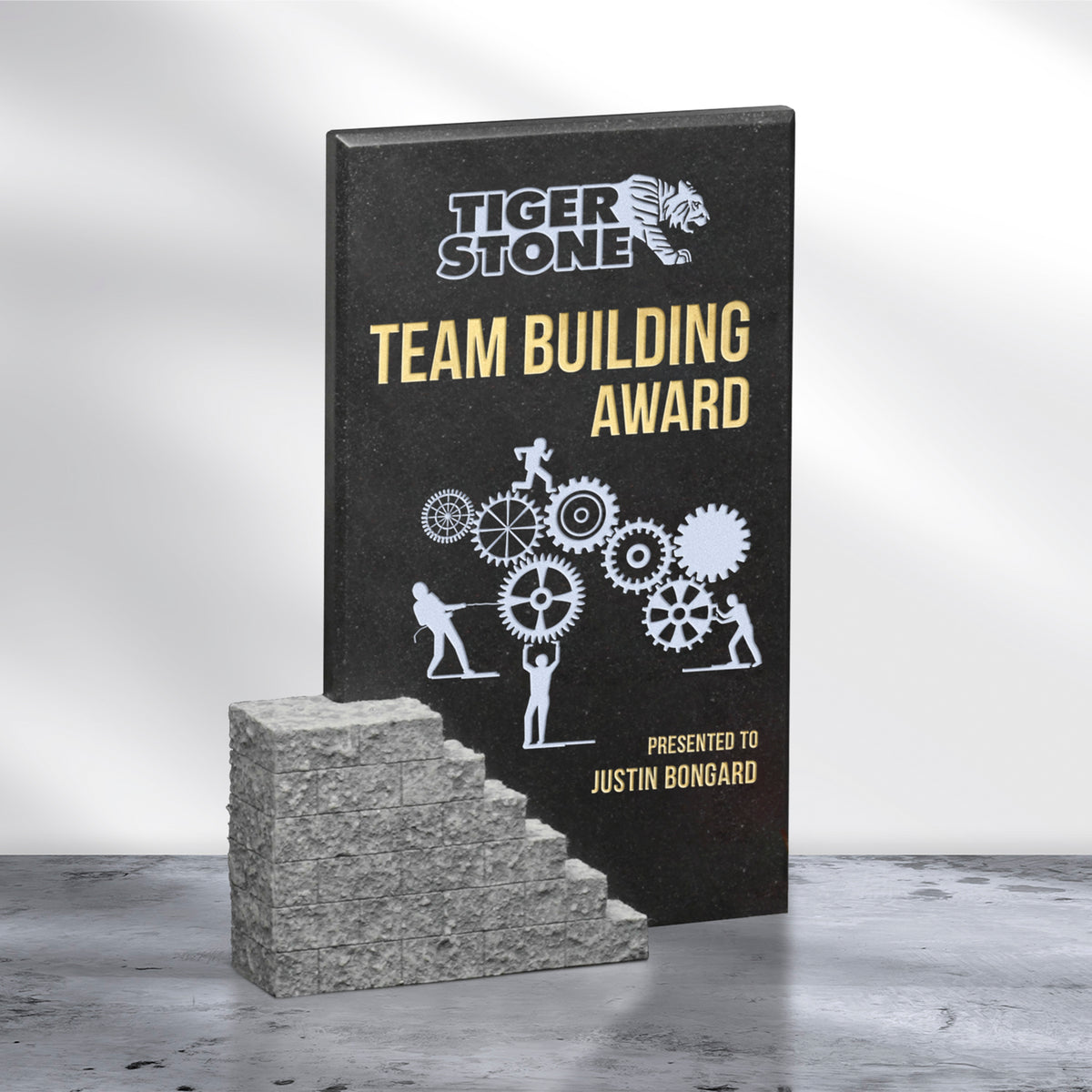 Cornerstone Award 9-3/4"; sample personalization shown