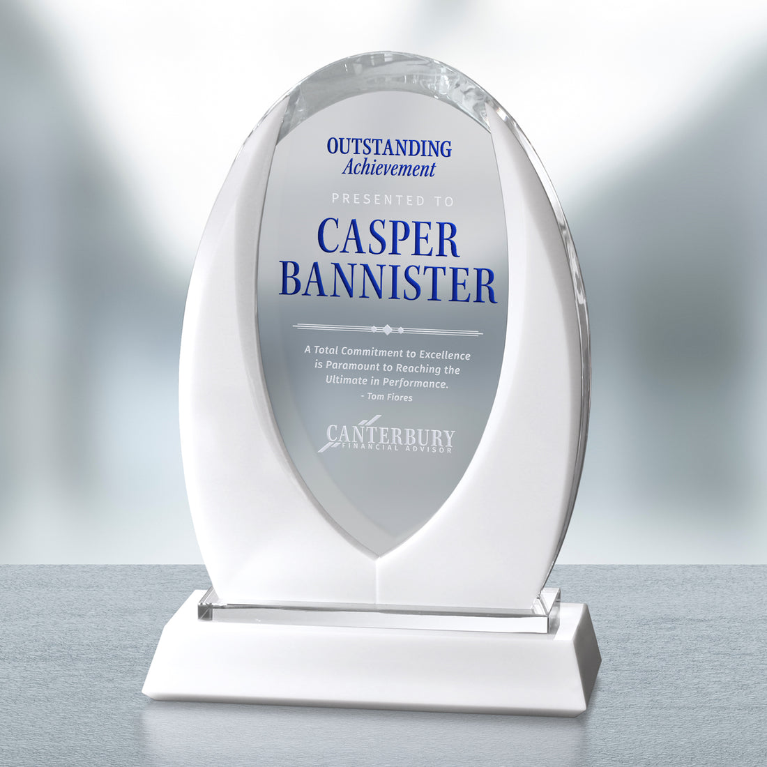 Cortina Award 12-1/2"; sample personalization shown