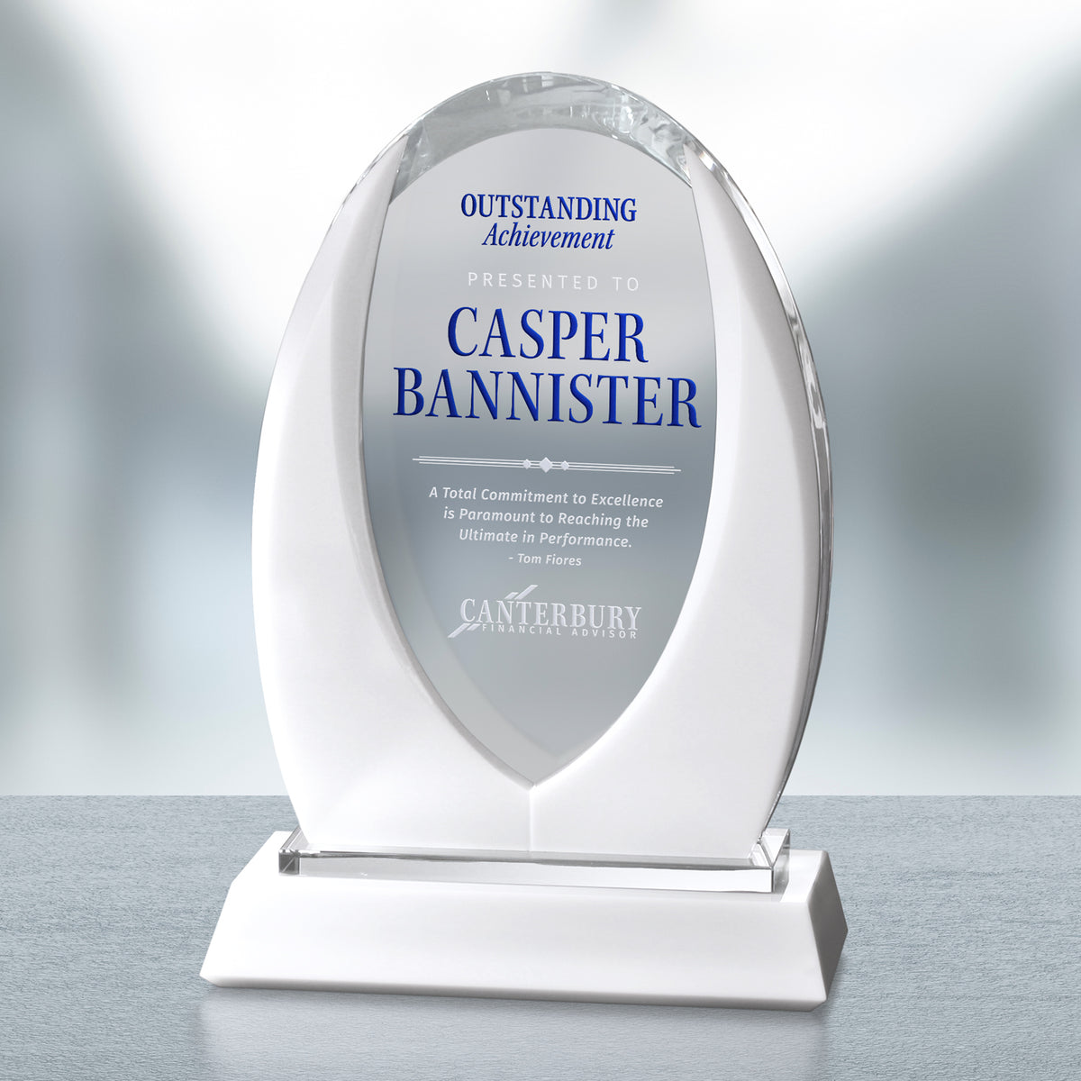 Cortina Award 12-1/2"; sample personalization shown