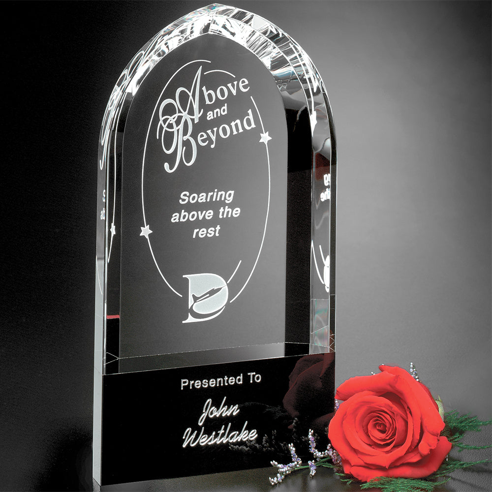 Cosmo Arch 9"; sample personalization shown
