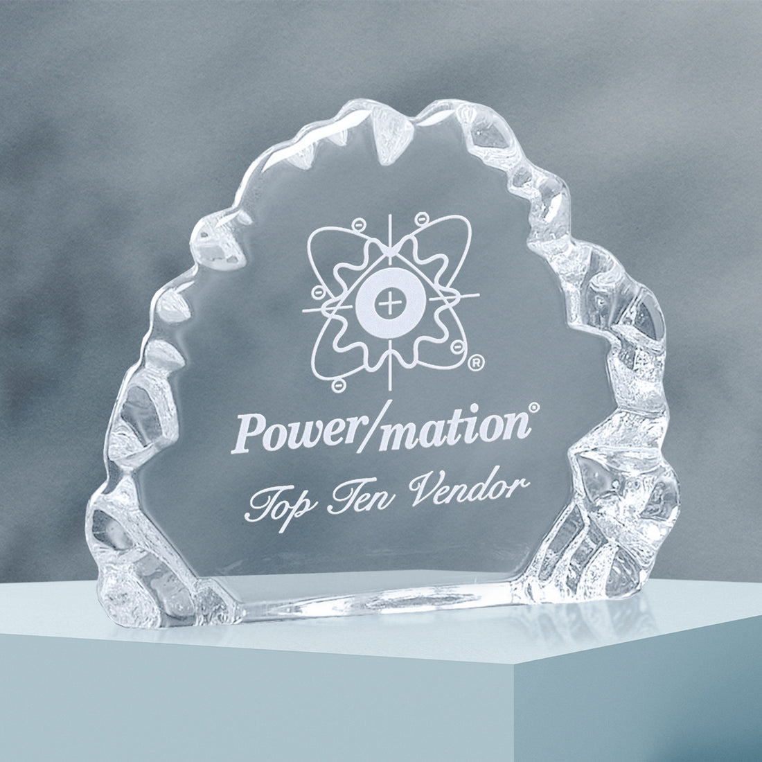 Crystal Iceberg 4"; sample personalization shown